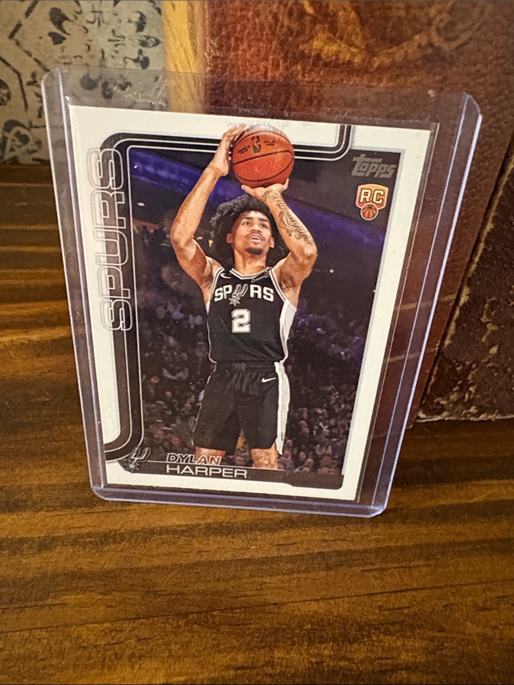 Topps Dylan Harper Spurs Rookie Card — Black and White